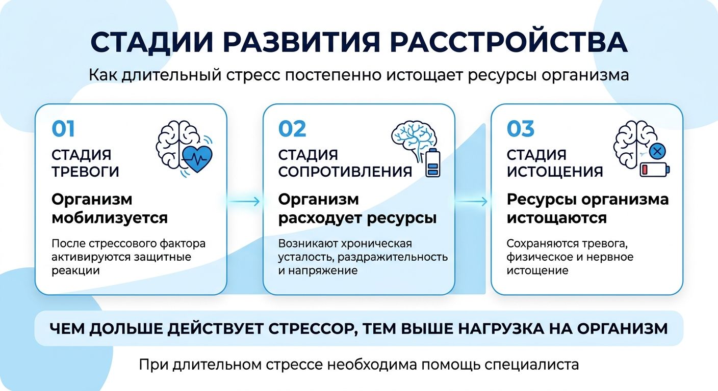 Лечение стресса в Миньяре инфографика